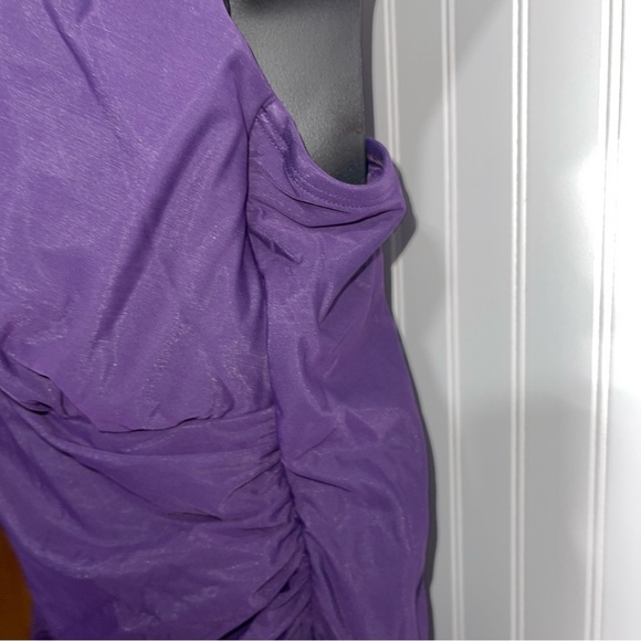 Lands' End Women's Purple One Piece Swimsuit - Picture 4 of 7